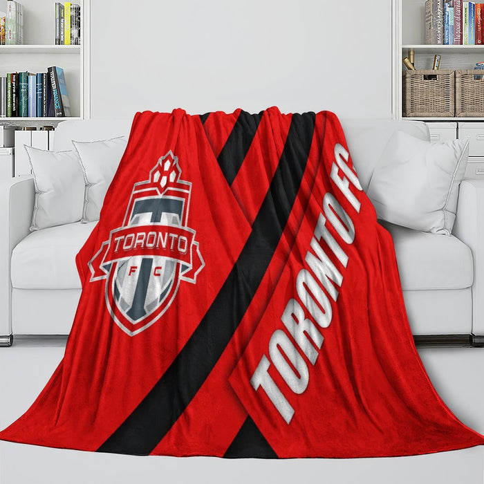 Toronto FC Blanket Flannel Fleece Throw Room Decoration