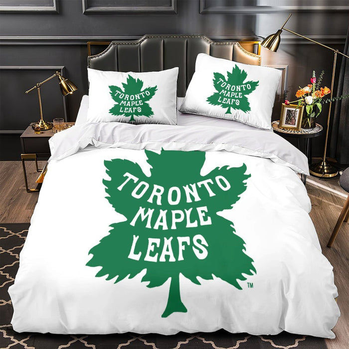 Toronto Maple Leafs Bedding Set Quilt Duvet Cover Without Filler
