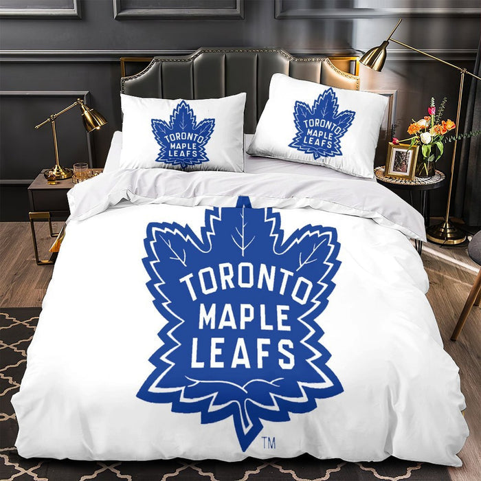 Toronto Maple Leafs Bedding Set Quilt Duvet Cover Without Filler