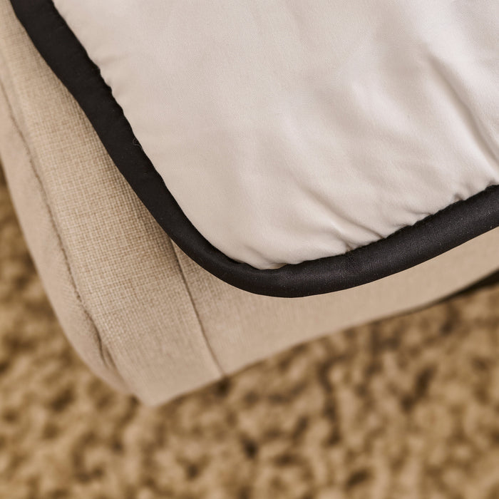 Una Single Sofa Bed Topper - White - Laura James