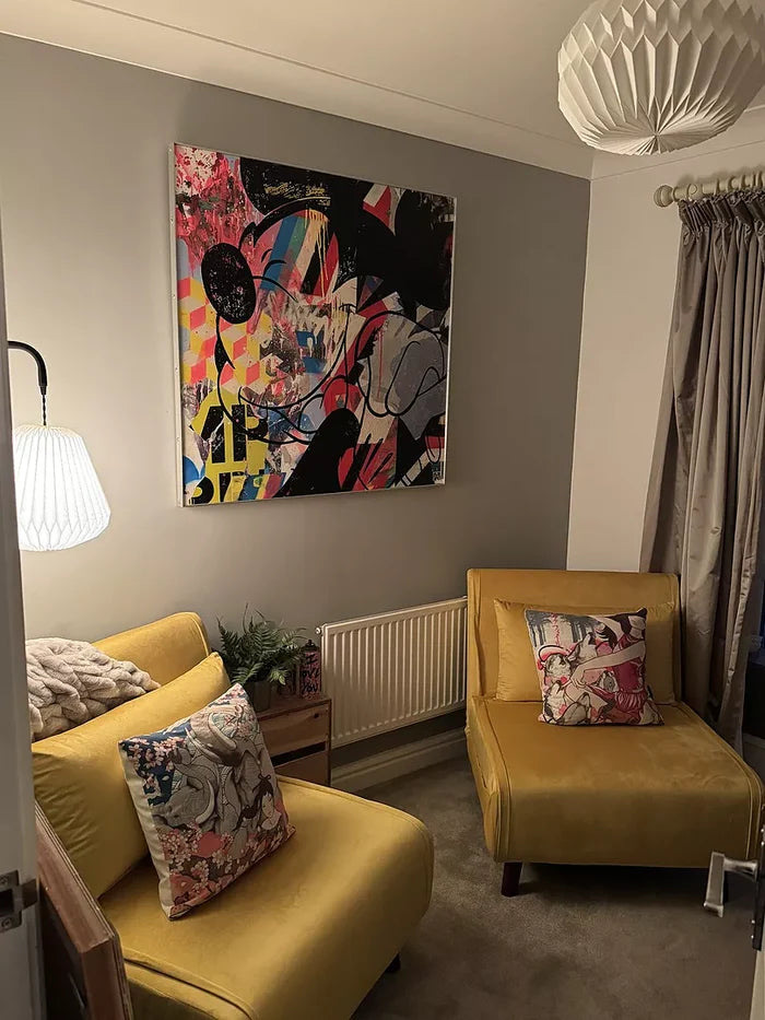 Una Single Sofa Bed - Yellow Velvet - Laura James
