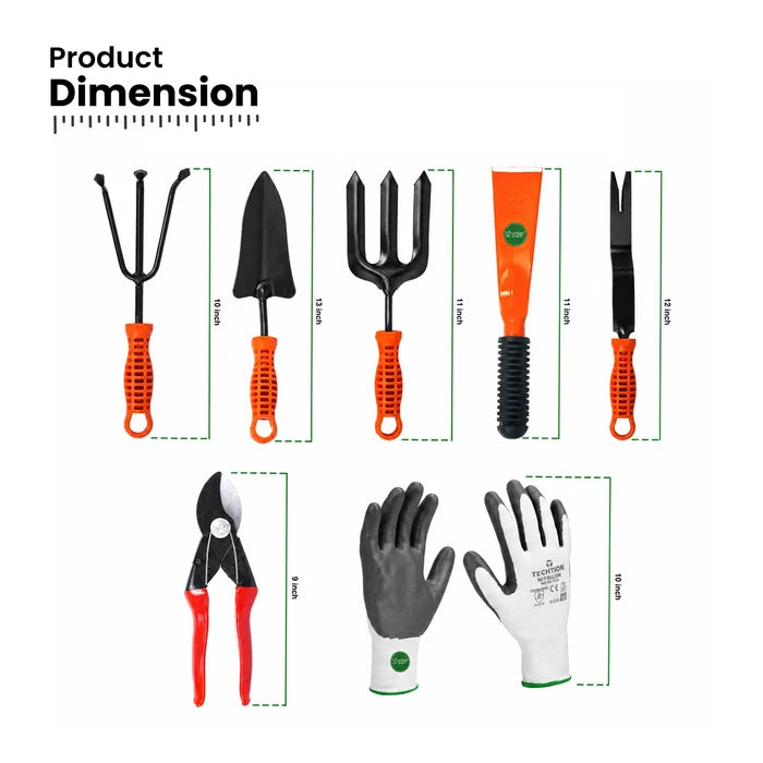 Urban Plant 7-Piece Essential Gardening Tools Kit