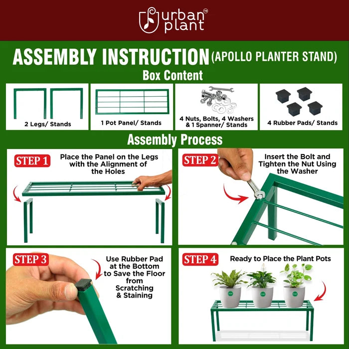 Urban Plant Apollo Metal Plant Stand for Garden Metal Stand Urban Plant