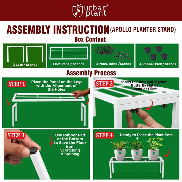 Urban Plant Apollo Metal Plant Stand for Garden Metal Stand Urban Plant