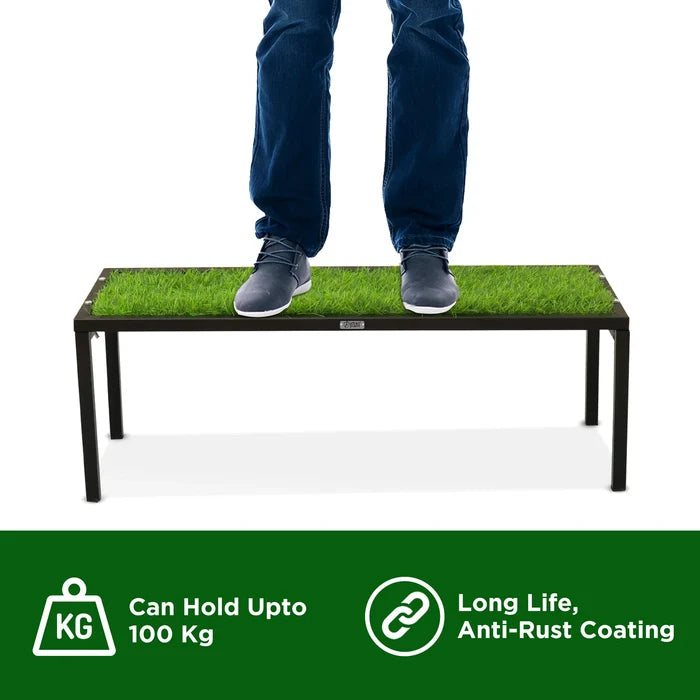 Urban Plant Apollo Plant Stand with Green Grass (Black – Set of 1) Plant Stand Urban Plant