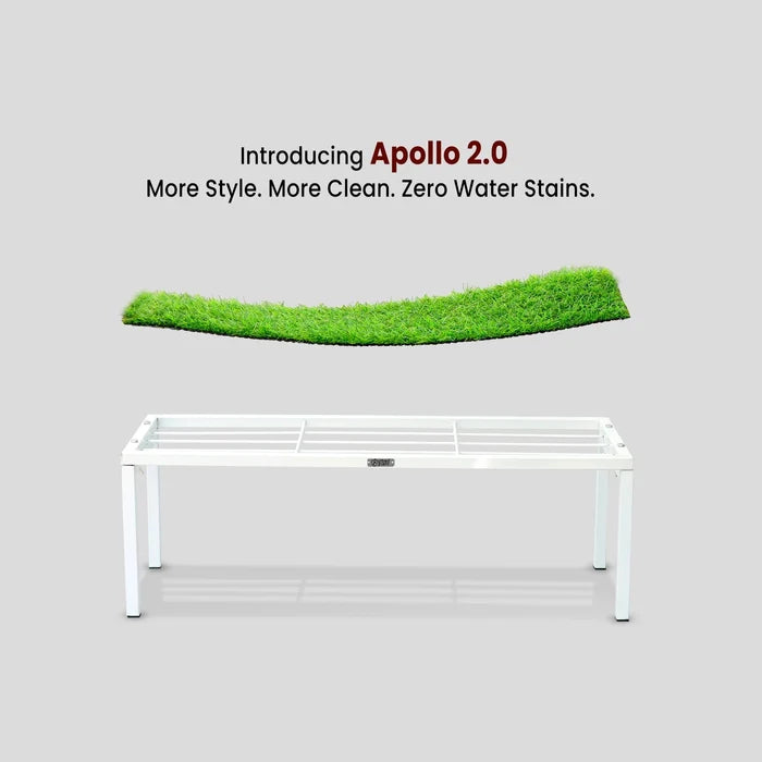 Urban Plant Apollo Plant Stand with Green Grass (White – Set of 1) Plant Stand Urban Plant