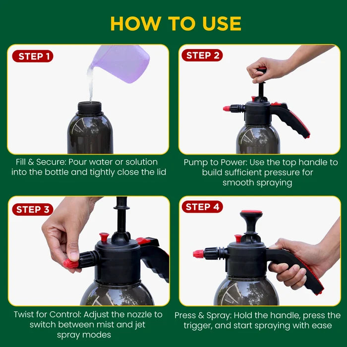 Urban Plant Aquamist Pressure Sprayer Pressure Sprayer Urban Plant Transparent Black