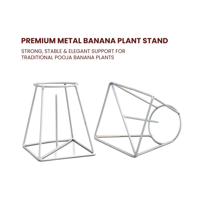 Urban Plant Banana Stand Holder for Pooja (Pack of 4)