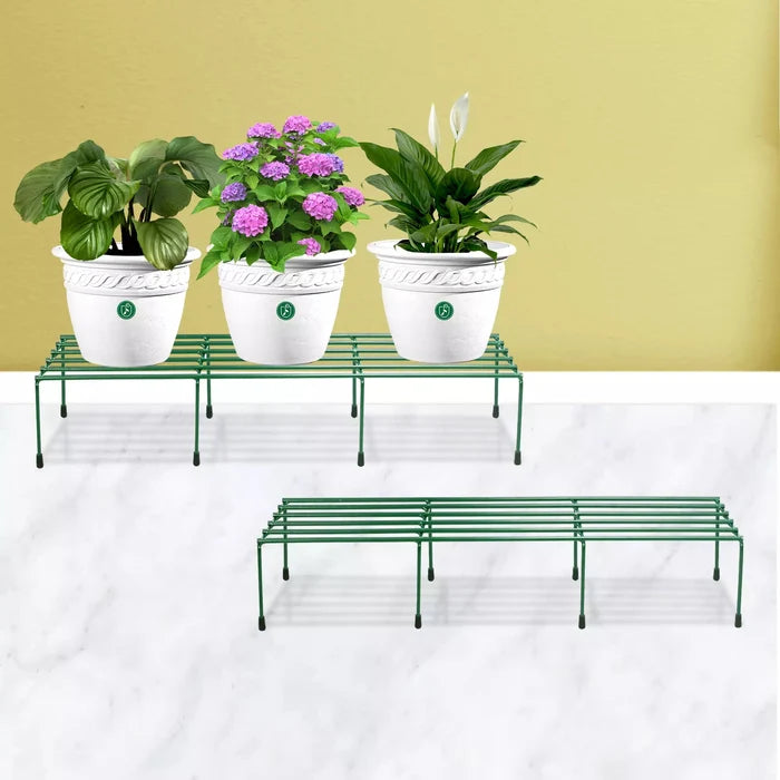 Comrade Metal Planter/Pot Stand for Garden - Green Metal Stand Urban Plant 2