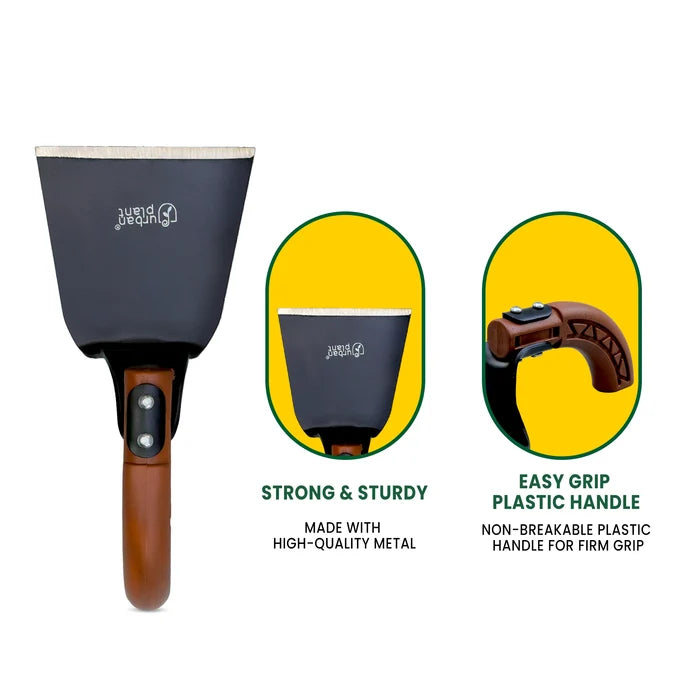 Hand Hoe for Gardening – Wide Metal Khurpa | Urban Plant