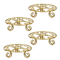 Urban Plant Jardiniere Gold Stand for Balcony and Garden (Pack of 4) Metal Stand Urban Plant