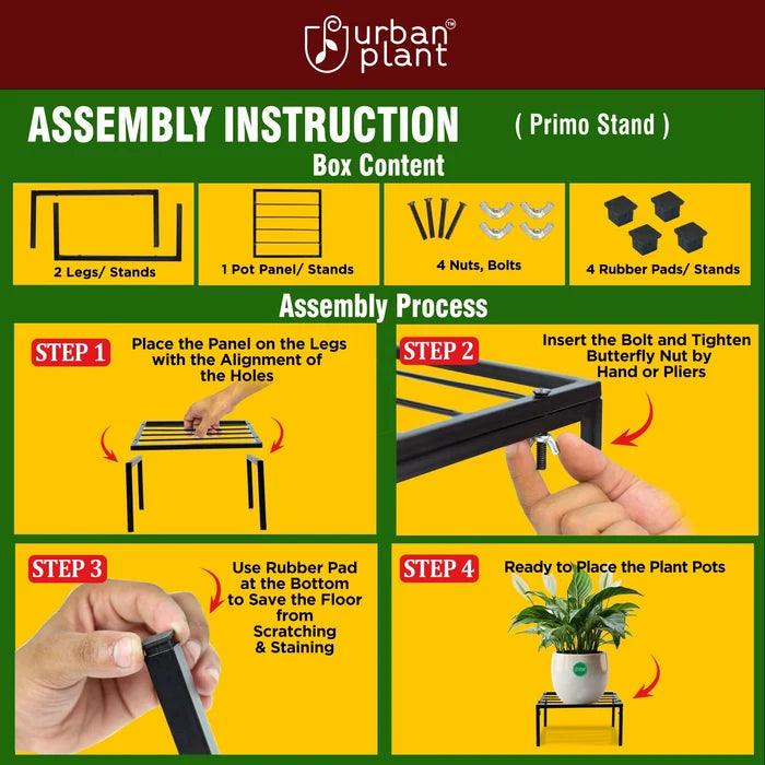 Urban Plant Primo Stand for Pot Suitable for Indoor & Outdoor Urban Plant