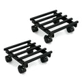 Urban Plant Square Caddy with Wheel Rolling Plant Stand (Set of 2)