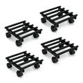 Urban Plant Square Caddy with Wheel Rolling Plant Stand (Set of 4)