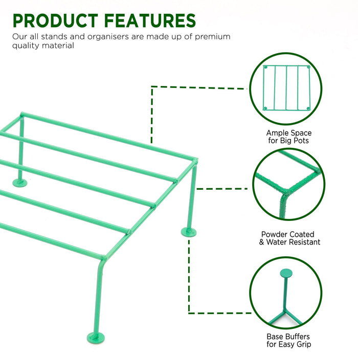 Urban Plant Titanium Stand (Set of 6 - Green) Metal Stand Urban Plant