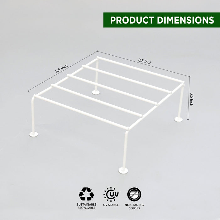 Urban Plant Titanium Stand (Set of 4 - White) Metal Stand Urban Plant