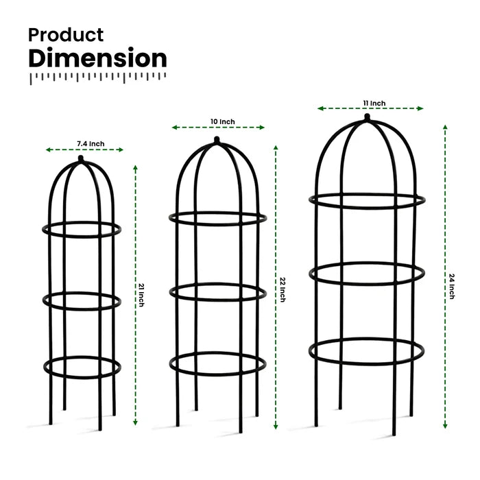Urban Plant Trellis for Plant Protection - (Set of 3)