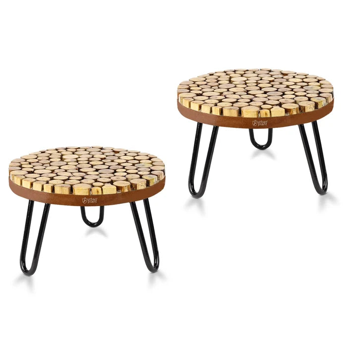 Urban Plant Verdura Wooden Stand for Plant | Pack of 2 Urban Plant