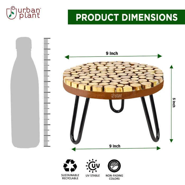 Urban Plant Verdura Wooden Stand for Plant | Pack of 2 Urban Plant