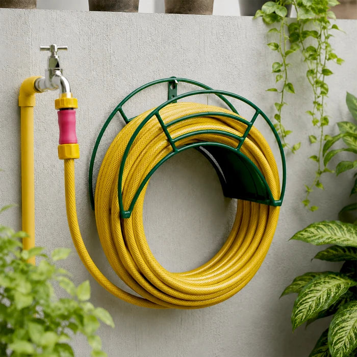 Urban Plant Wall Mount Garden Hose Hanger (Green)