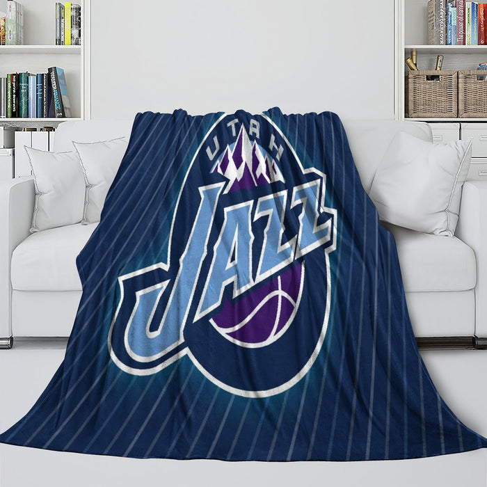 Utah Jazz Blanket Flannel Fleece Throw Room Decoration