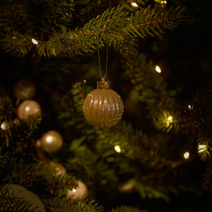Valen Shatterproof Mixed Baubles - Set of 27 - Pearl Gold - Laura James