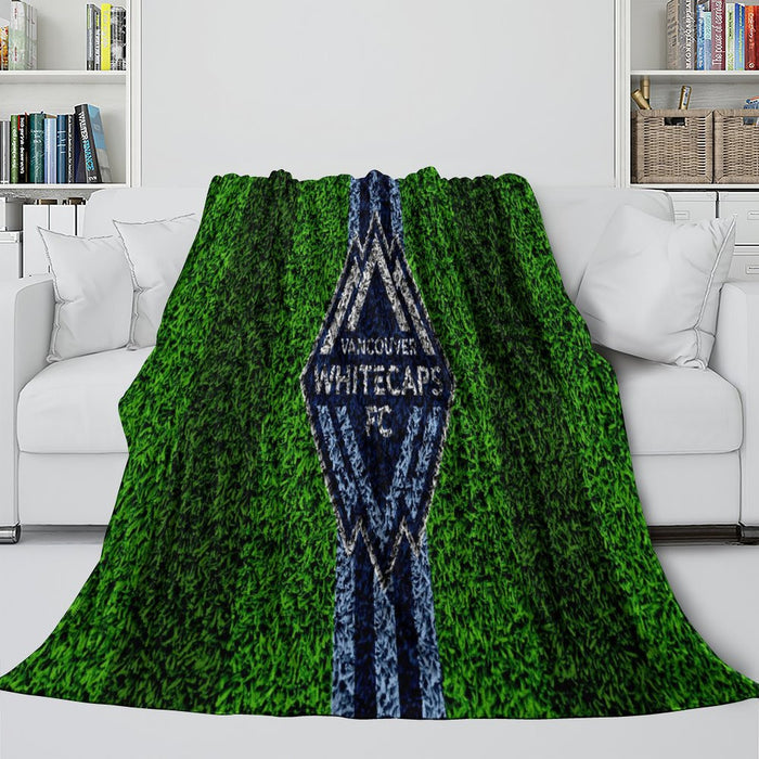 Vancouver Whitecaps FC Blanket Flannel Fleece Throw Room Decoration