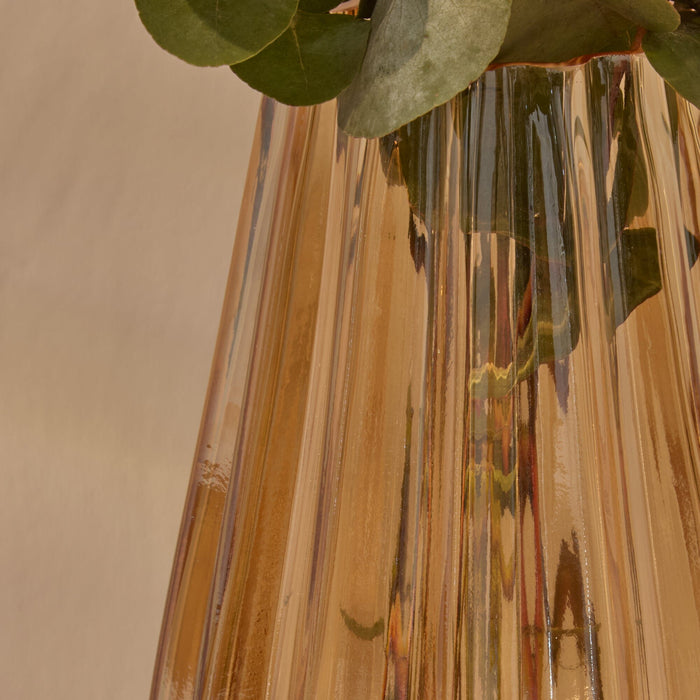 Veneto 26cm Glass Vase - Champagne - Laura James