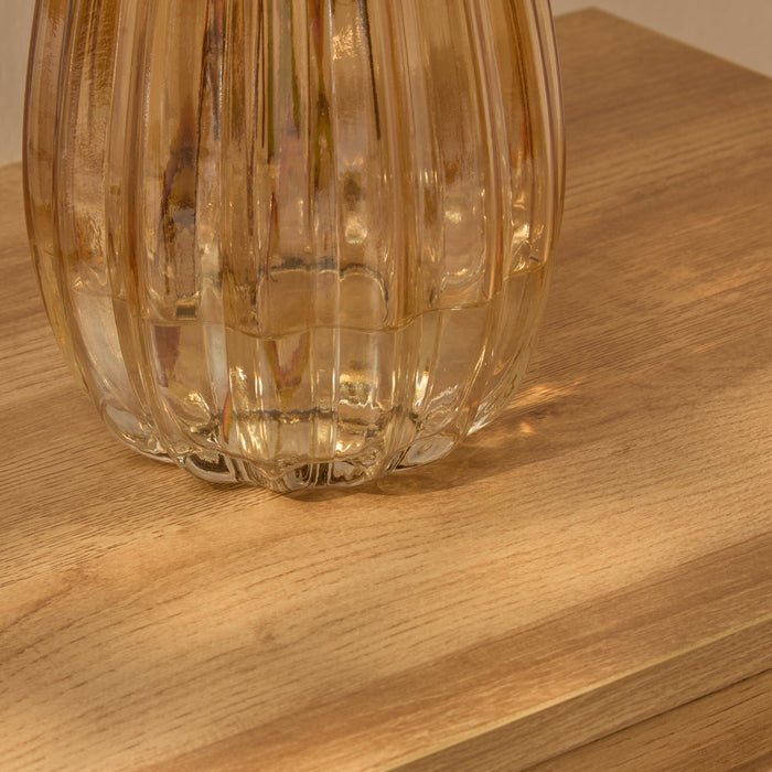 Veneto 26cm Glass Vase - Champagne - Laura James