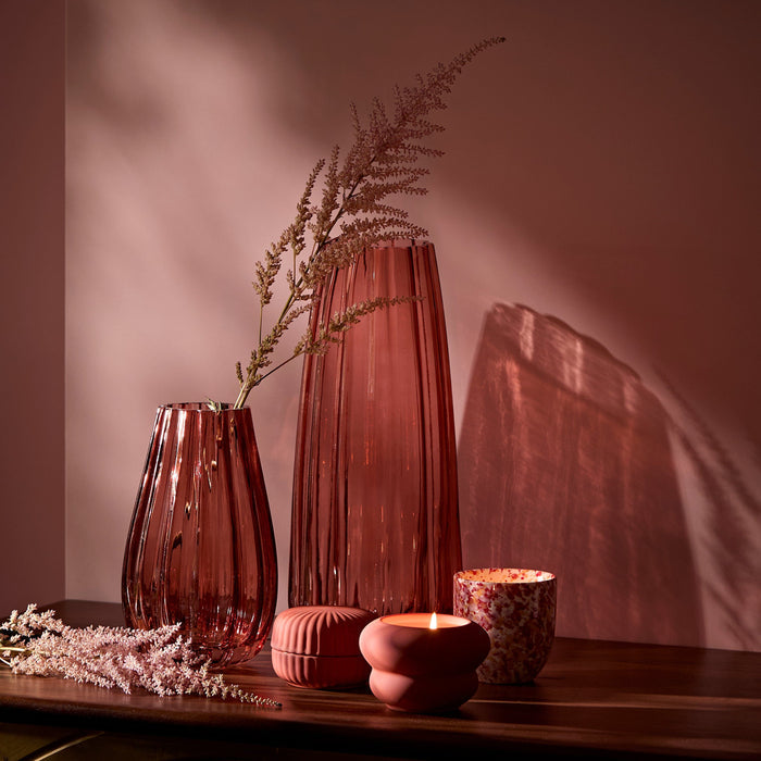 Veneto_29cm_Glass_Vase_Cerise-1 - Laura James