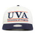 Virginia Original Bar snapback hat with embroidered school design, front view