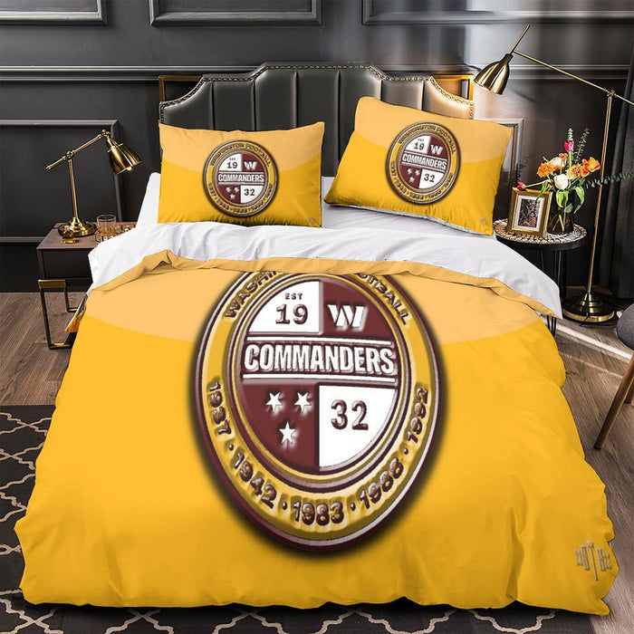 Washington Commanders Bedding Set Duvet Cover Without Filler