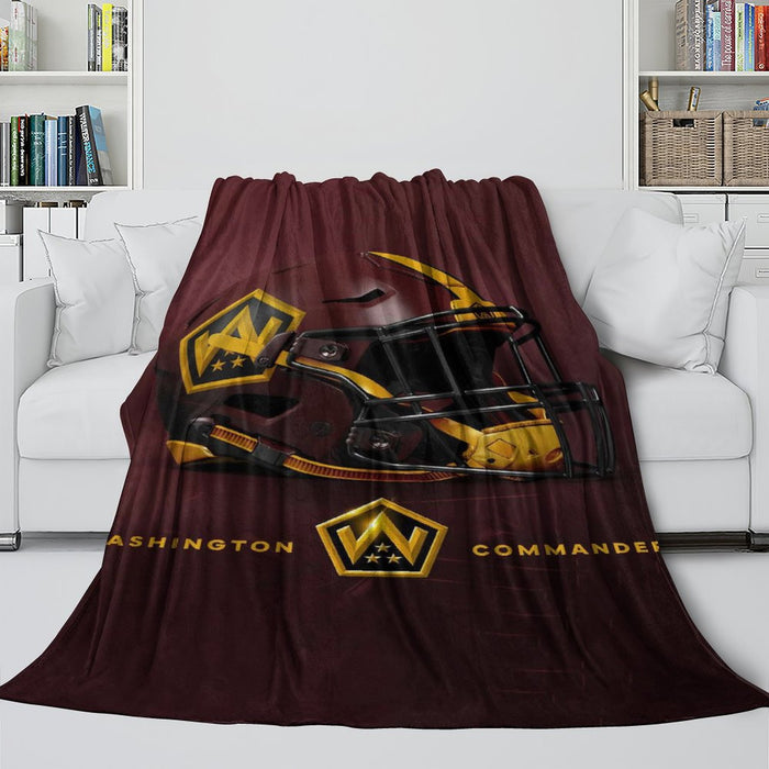 Washington Commanders Blanket Flannel Fleece Throw Room Decoration