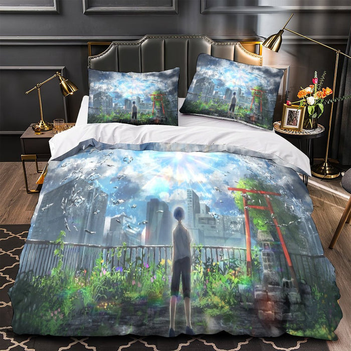 Weathering With You Bedding Set Quilt Duvet Cover Without Filler