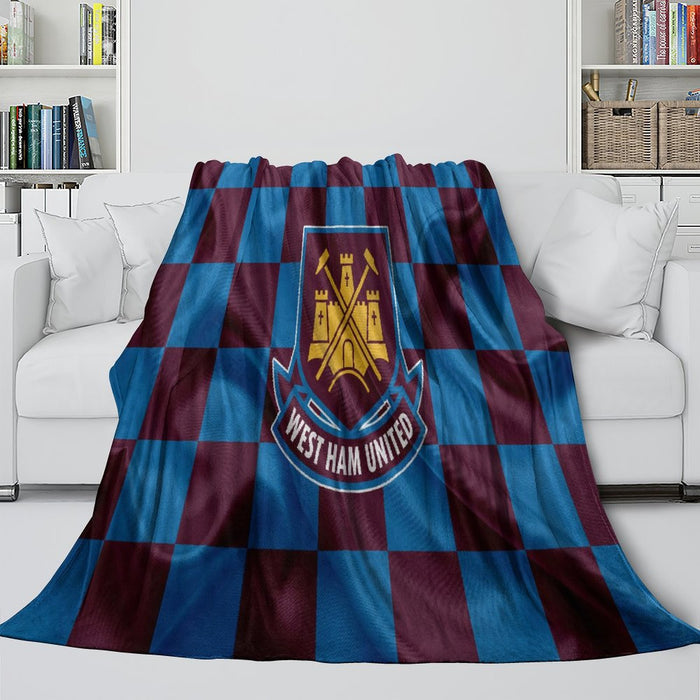 West Ham United Blanket Flannel Fleece Throw Room Decoration