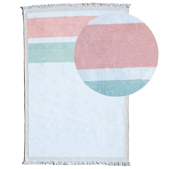 Whitbeck Striped Outdoor Pet Rug - Natural - 160cm x 230cm - Laura James