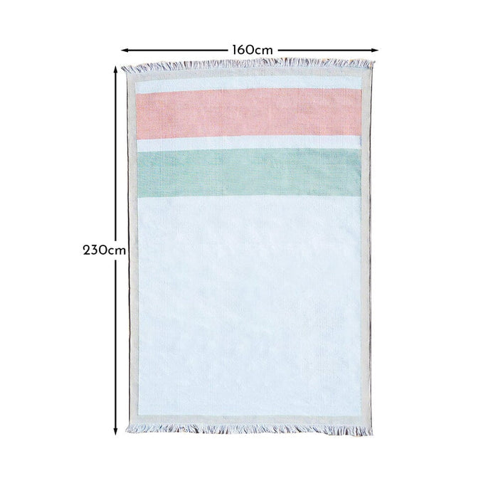 Whitbeck Striped Outdoor Pet Rug - Natural - 160cm x 230cm