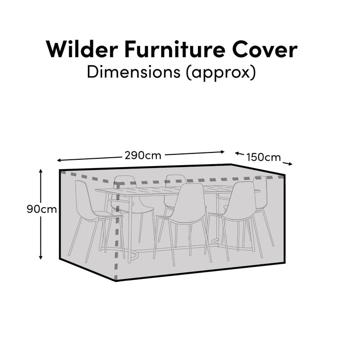 Wilder Table 6-Seater Raincover - 290x150x90cm