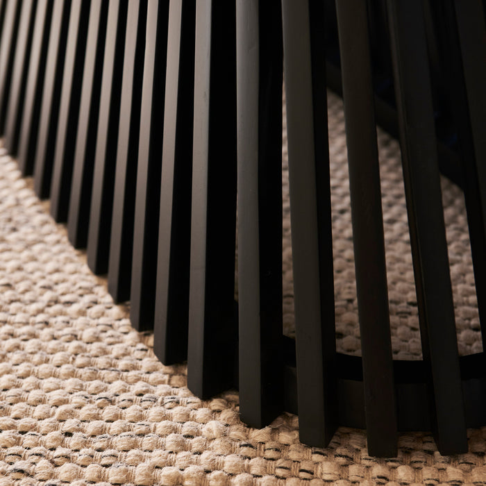 Willow  Black Oval Coffee Table - Laura James