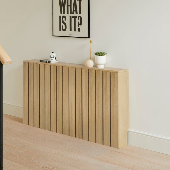 Willow Large Radiator Cover in Whitewash Oak - Laura James