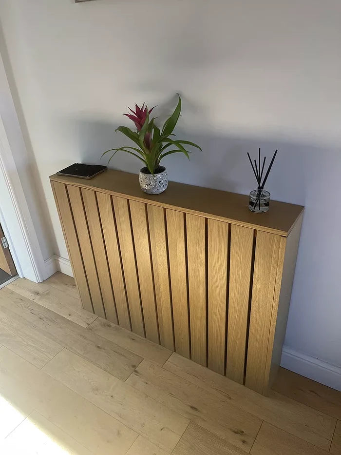 Willow Medium Radiator Cover - Pale Oak - Laura James