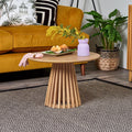 Willow Slatted Wood Coffee Table - Pale Oak - Laura James