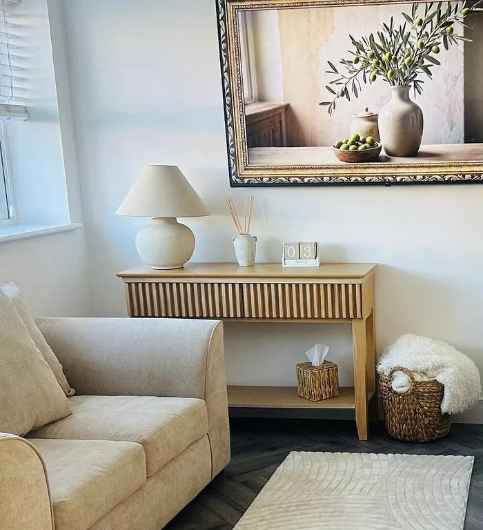 Willow Pale Oak Console Table