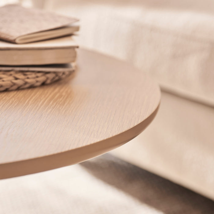Willow Wood Coffee Table - Whitewash Oak - Laura James