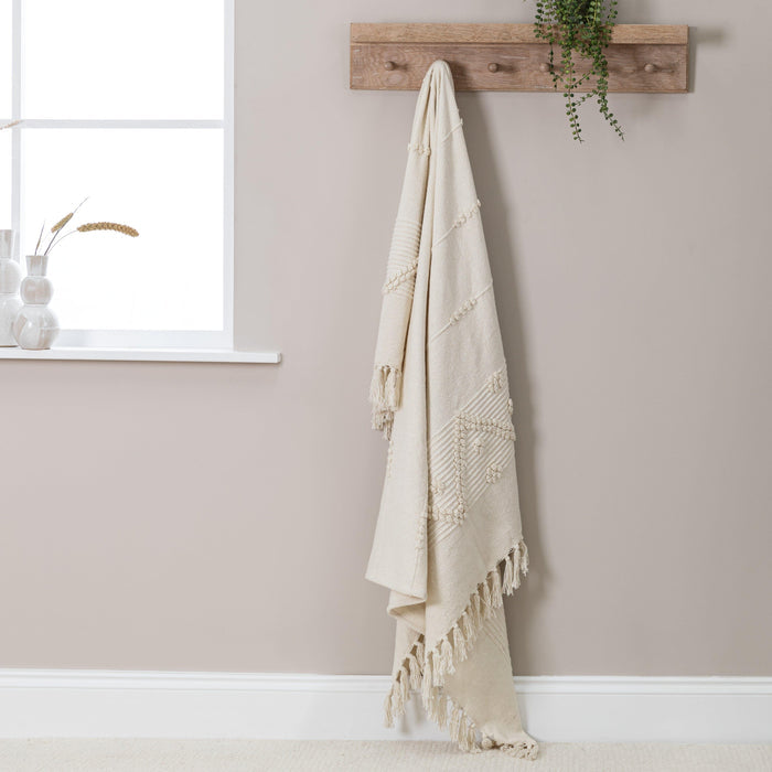 Willow Wooden Coat Rack with Shelf - Whitewash - Laura James