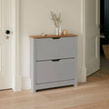 Windsor Shoe Cabinet - 2 Door - Grey - Laura James