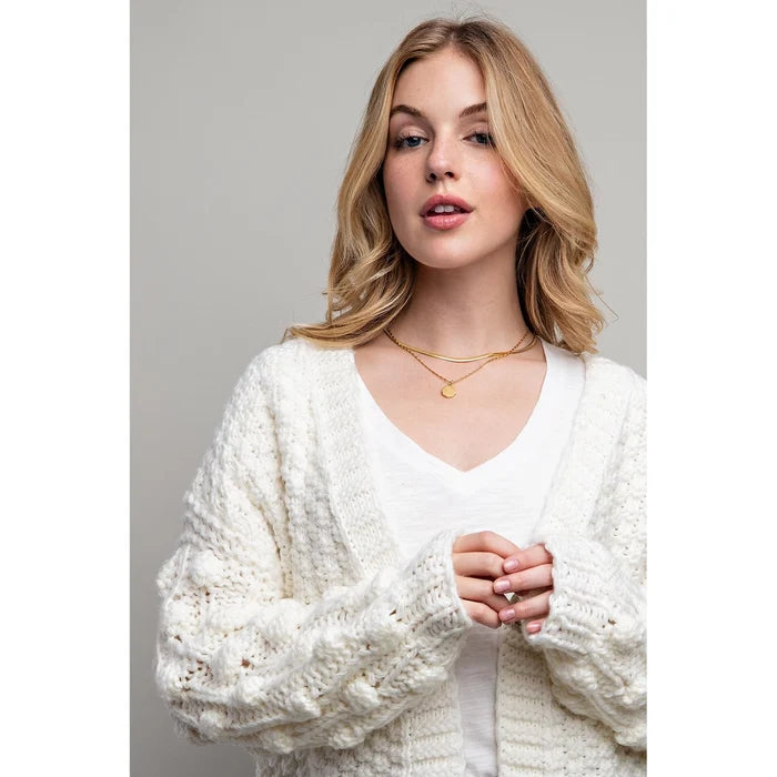 Winifred Chunky Knit Button Cardigan