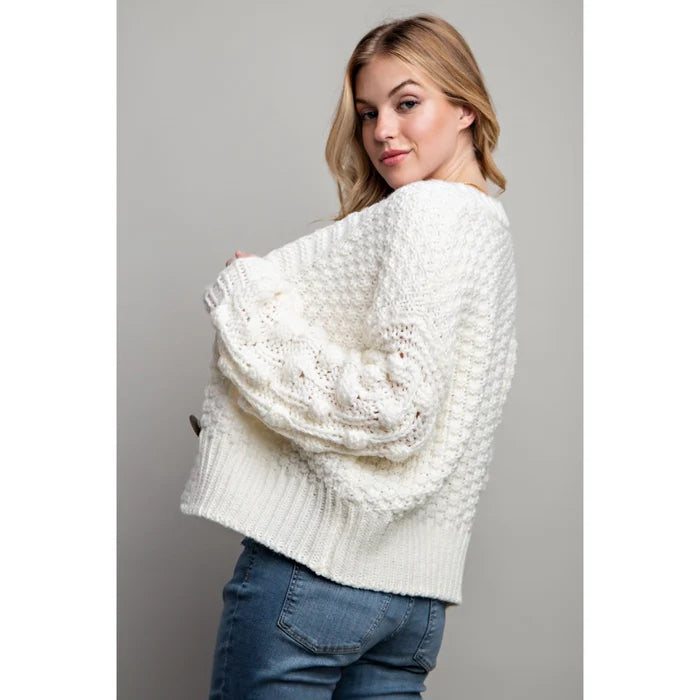 Winifred Chunky Knit Button Cardigan