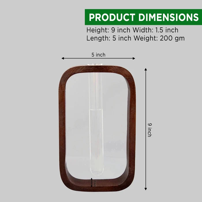 Woodenframe Test Tube Planter Tube Planter Urban Plant