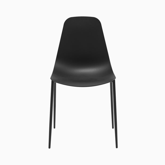 Wren Black Dining Chairs - Set of 4 - Laura James